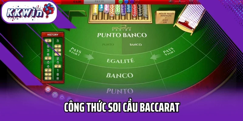 Công thức soi cầu baccarat